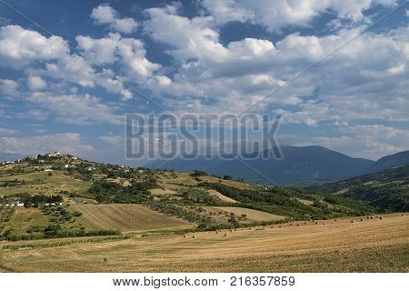 Mountain Landscape In Abruzzi At Summer