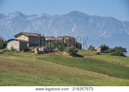 Mountain Landscape In Abruzzi At Summer