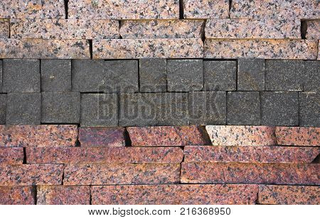 Colorful granite tiles texture. Abstract Granite tiles background. Granite mosaic.