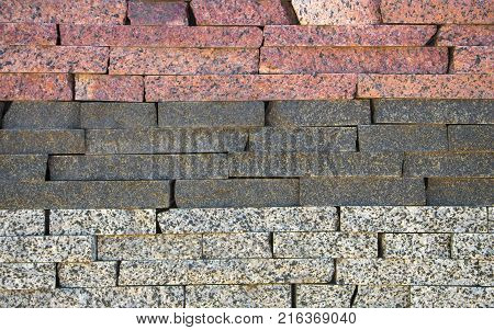 Colorful granite tiles texture. Abstract Granite tiles background. Granite mosaic.