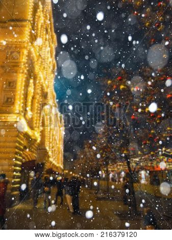 Christmas Ball Ornaments Decoration Hanging, Beautiful Christmas Balls Bokeh, Abstract Blurred Bokeh