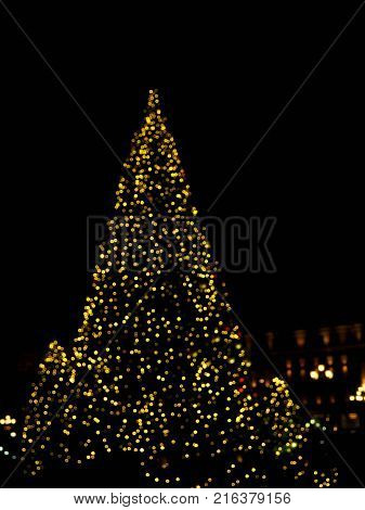 Christmas Ball Ornaments Decoration Hanging, Beautiful Christmas Balls Bokeh, Abstract Blurred Bokeh