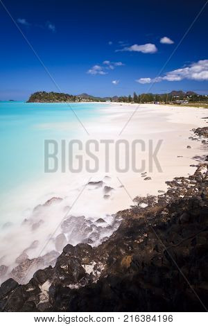 Little Island In Very Calm Sea, Antigua