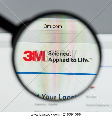Milan, Italy - August 10, 2017: 3M Website Homepage. Is An American Multinational Conglomerate Corpo