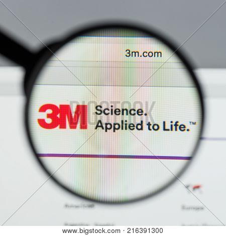 Milan, Italy - August 10, 2017: 3M Website Homepage. Is An American Multinational Conglomerate Corpo