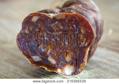 spicy salami made in Calabria and called soppressata