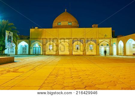 The Entrance Portal To Hazayer Mosque In Yazd