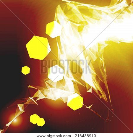 Abstract futuristic background. Gold trend vector EPS 10.