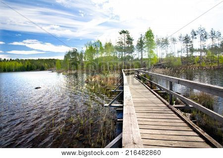 Beautiful Lake In The National Park Repovesi, Finland, South Karelia.