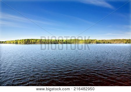 Beautiful Lake In The National Park Repovesi, Finland, South Karelia.