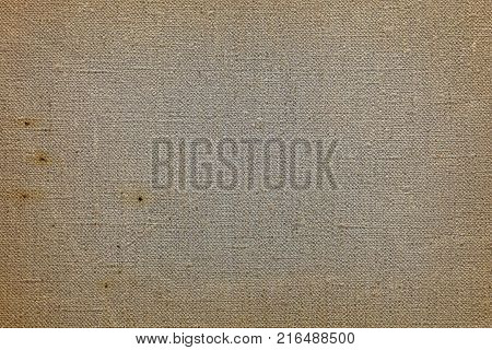 Natural rustic grey and brown flax duck linen fabric textile sailcloth canvas texture background pattern with darker border shade vignette