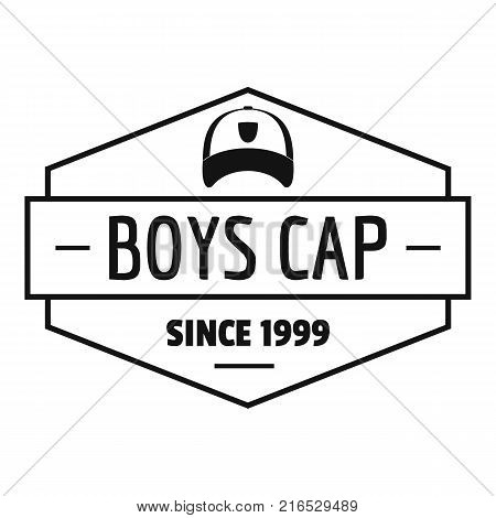 Cap logo. Simple illustration of cap vector logo for web