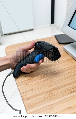 Bar Code Scanner For Business Or Shopping Store