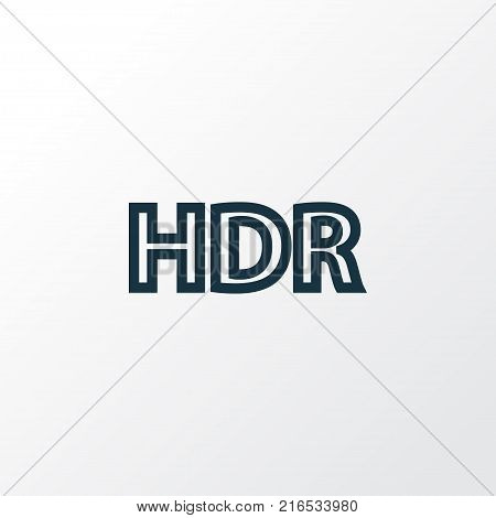 High dynamic range icon line symbol. Premium quality isolated hdr element in trendy style.