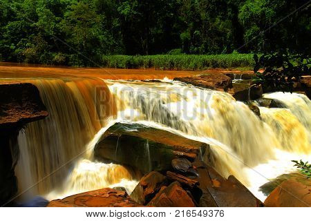 Kaeng sopha waterfall in Thung Salaeng Luang National Park Phitsanulok Thailand