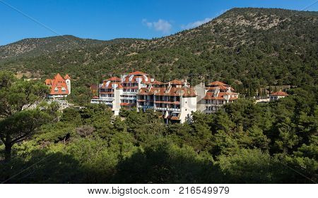 Sudak, Russia - June 06, 2016: Sudak is a city in the south-eastern Crimea, on the Black Sea coast