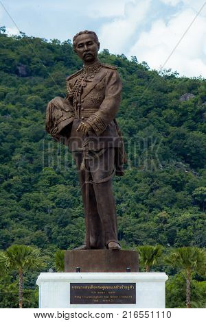 Ratchapak Park, Hua Hin, Prachuap Khiri Khan Province, Thailand. - OCTOBER 11, 2015 : Great Giant 7 King Statues Hua Hin Thailand.