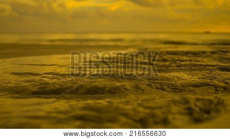 Beautiful Golden Sunset with amazing colors in the sky