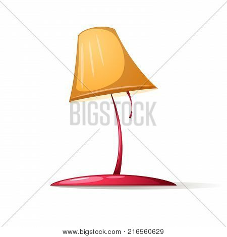 Table lamp with Table lamp with shadow and glare. Vector eps10shadow and glare. Vector eps10
