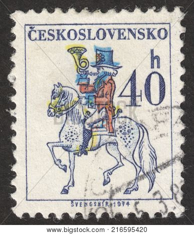 MOSCOW RUSSIA - CIRCA NOVEMBER 2017: a post stamp printed in FRANCE shows Arcachon the series 