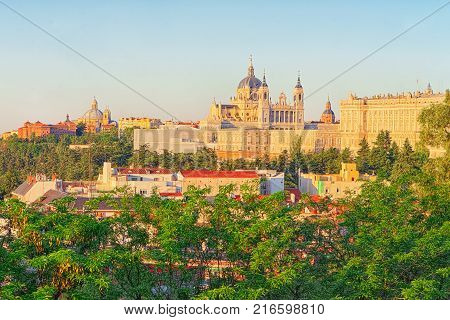 View Of The City Of Seville From The Observation Platform Tower Of Gold - Saint Telmo Bridge. Spain.