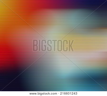 Abstract Color Blurred Background Parallel Horizontal Llines. Rhythm. Design Elements.