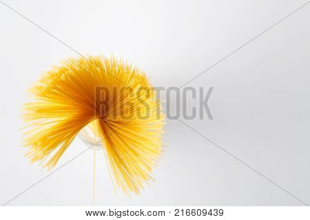 Spaghetti, Twine Bound, Stand Vertically Isolated On White Background