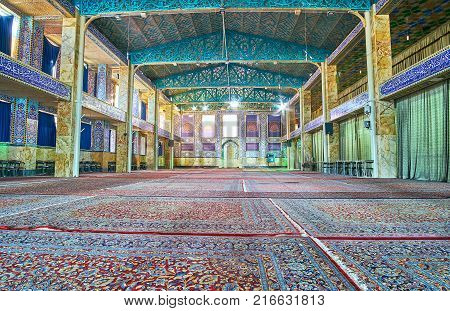 The Entrance Portal To Hazayer Mosque In Yazd