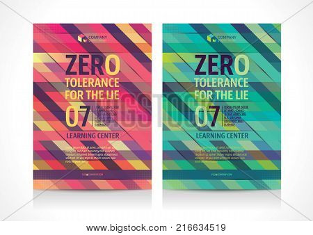 Multipurpose Flyer template layout design with Geometric Element. Creative modern vector illustration.