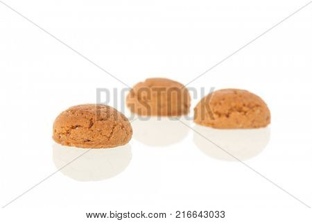 Several Dutch ginger nuts for typical Sinterklaas holidays