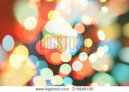 celebration Twinkly Lights and Stars Christmas Background