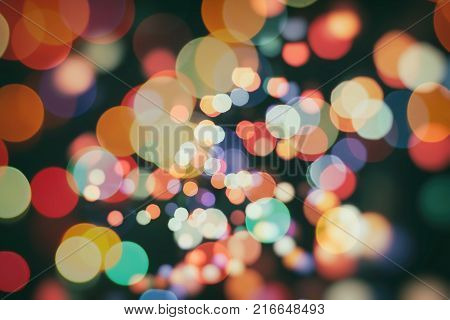 celebration Twinkly Lights and Stars Christmas Background