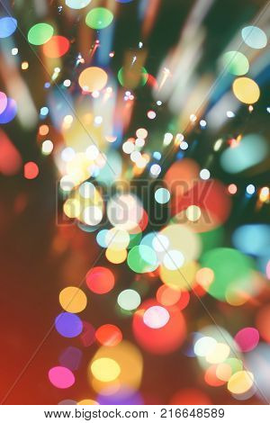 celebration Twinkly Lights and Stars Christmas Background