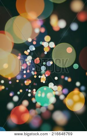 celebration Twinkly Lights and Stars Christmas Background