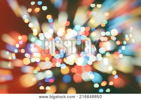 celebration Twinkly Lights and Stars Christmas Background