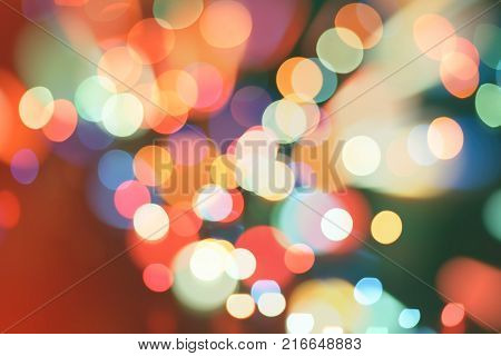 celebration Twinkly Lights and Stars Christmas Background