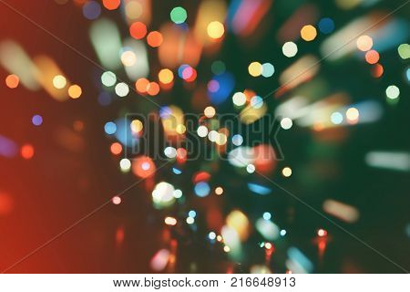 celebration Twinkly Lights and Stars Christmas Background