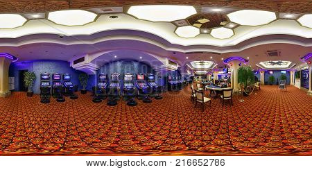 Grodno, Belarus - May 2, 2016: Panorama Interior Library In The Center Of Children Development. Full