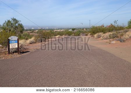 The Eliot trail at Papago Park in Phoenix