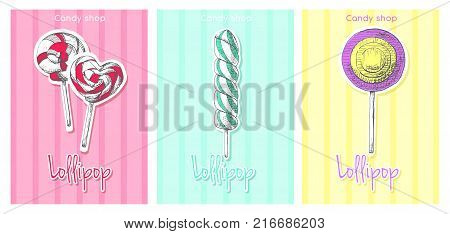 Hand drawn a seamless pattern with different sweets. Vector illustration of a sketch style. Seamless pattern for a shop with sweets.