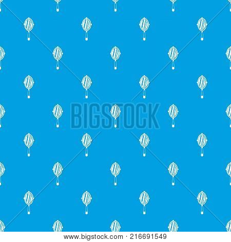 Hand mirror pattern repeat seamless in blue color for any design. Vector geometric illustration