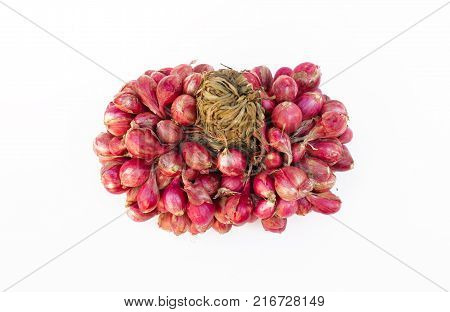 fresh shallots or onion, herb and vegetable, food ingredient