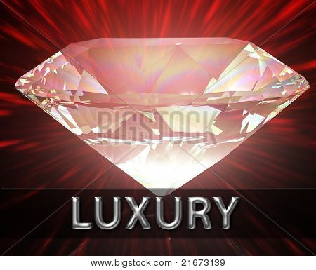 Luksus Pension rigdom besparelser investeringer koncept baggrund diamant illustration