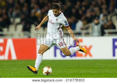 Uefa Europa League Game Between Aek Fc Vs Ac Milan