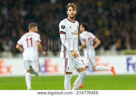 Uefa Europa League Game Between Aek Fc Vs Ac Milan