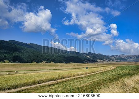 Mountain Landscape In Abruzzi At Summer