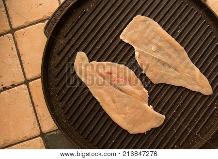 close up high plate view with steaks