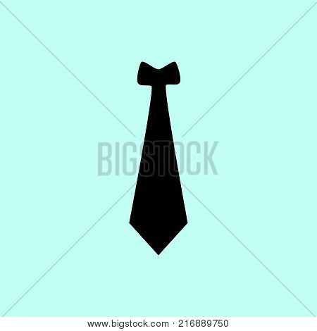 tie icon, vector illustration blue background, isolated vector