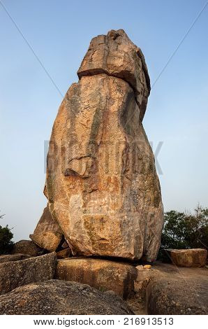 Amah Rock in Lion Rock Country Park, Hong Kong