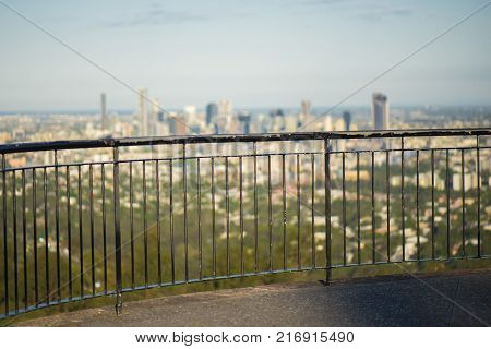 View Of Brisbane And Surrounding Suburbs From Mount Coot-tha During The Day
